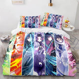 Carica l&#39;immagine nel visualizzatore Galleria, Japan Anime Demon Slayer Bedding Set Cosplay Copripiumino Set da letto