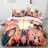 Carica l&#39;immagine nel visualizzatore Galleria, Japan Anime Demon Slayer Bedding Set Cosplay Copripiumino Set da letto