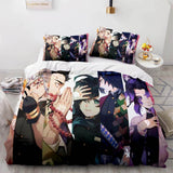 Carica l&#39;immagine nel visualizzatore Galleria, Japan Anime Demon Slayer Bedding Set Cosplay Copripiumino Set da letto