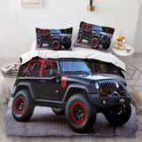 Laden Sie das Bild in den Galerie-Viewer, Jeep 4X4 Fahrzeug Offroad Adventure Car Bettwäsche Set Bettbezug
