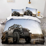 Laden Sie das Bild in den Galerie-Viewer, Jeep 4X4 Fahrzeug Offroad Adventure Car Bettwäsche Set Bettbezug