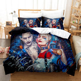 Laden Sie das Bild in den Galerie-Viewer, Joker Harley Quinn Cosplay UK Bettwäsche-Set Bettbezug Bettwäsche-Sets