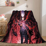 Load image into Gallery viewer, Jujutsu Kaisen Flannel Fleece Blanket Throw Cosplay Wrap Nap Quilt