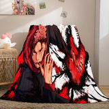Load image into Gallery viewer, Jujutsu Kaisen Flannel Fleece Blanket Throw Cosplay Wrap Nap Quilt