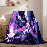 Load image into Gallery viewer, Jujutsu Kaisen Flannel Fleece Blanket Throw Cosplay Wrap Nap Quilt