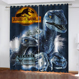 Laden Sie das Bild in den Galerie-Viewer, Jurassic World Dominion Vorhänge, Verdunkelungsvorhänge für Fenster
