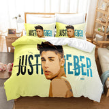 Laden Sie das Bild in den Galerie-Viewer, Justin Bieber Cosplay Bettwäsche-Set Quilt Bettbezüge Bettwäsche-Sets