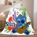 Carica l&#39;immagine nel visualizzatore Galleria, Lilo Stitch 2 ha una coperta Glitch, coperta in pile di flanella, coperta per cosplay
