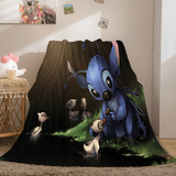 Load image into Gallery viewer, Lilo and Stitch Flannel Fleece Blanket