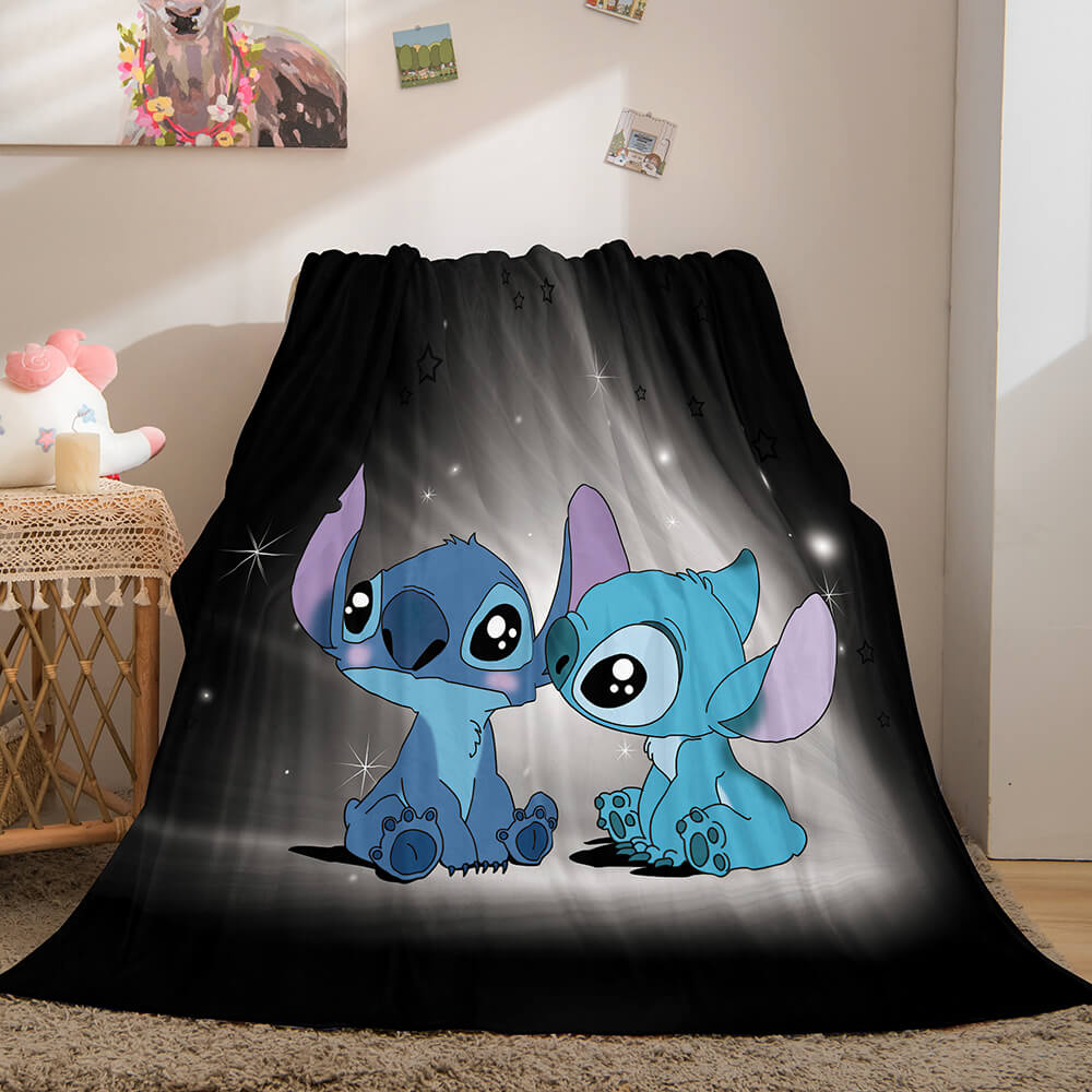 Lilo and Stitch Blanket Flannel Fleece Blanket Throw Cosplay