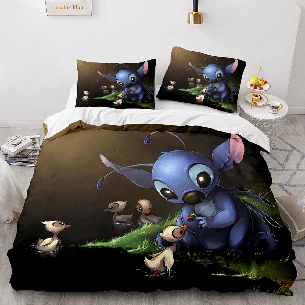 Lilo Stitch Bettwäsche Disney Cartoon Bettwäsche Set Bettbezug