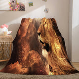 Load image into Gallery viewer, Lion King Blanket Soft Flannel Fleece Blanket Dunelm Bedding Blankets