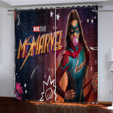 Load image into Gallery viewer, MS MARVEL Curtains Pattern Blackout Window Drapes