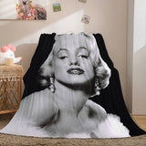 Laden Sie das Bild in den Galerie-Viewer, Marilyn Monroe Flanell-Fleece-Überwurfdecke, Steppdecke, Nickerchen-Decke