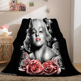 Laden Sie das Bild in den Galerie-Viewer, Marilyn Monroe Flanell-Fleece-Überwurfdecke, Steppdecke, Nickerchen-Decke