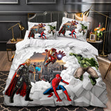 Laden Sie das Bild in den Galerie-Viewer, Marvel Avengers Cosplay UK Bettwäsche-Set Quilt Bettbezug Bett-Sets