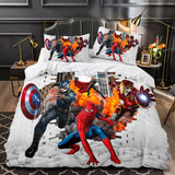 Charger l&#39;image dans la visionneuse de la galerie, Marvel Avengers Cosplay UK ensemble de literie housse de couette ensembles de lit