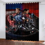 Load image into Gallery viewer, Marvel The Avengers Pattern Curtains Blackout Window Drapes