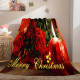 Load image into Gallery viewer, Merry Christmas Bedding Flannel Fleece Blanket