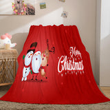 Laden Sie das Bild in den Galerie-Viewer, Merry Christmas Blanket Flanell Fleece Throw Quilt Wrap Nap Blanket