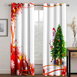 Laden Sie das Bild in den Galerie-Viewer, Merry Christmas Vorhänge Blackout Window Treatments Vorhänge für Raumdekoration