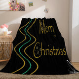 Laden Sie das Bild in den Galerie-Viewer, Frohe Weihnachten Flanell-Fleece-Decke Quilt Dunelm Bettwäsche Decke