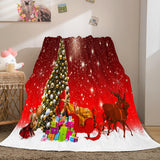 Load image into Gallery viewer, Merry Christmas Theme Flannel Fleece Throw Cosplay Quilt Blanket