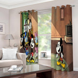 Load image into Gallery viewer, Mickey Mouse Curtains 2 Panels Blackout Window Drapes for Room Decoration