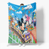 Laden Sie das Bild in den Galerie-Viewer, Mickey Mouse Minnie Mouse Flanell-Fleece-Decke Überwurf Cosplay-Decke