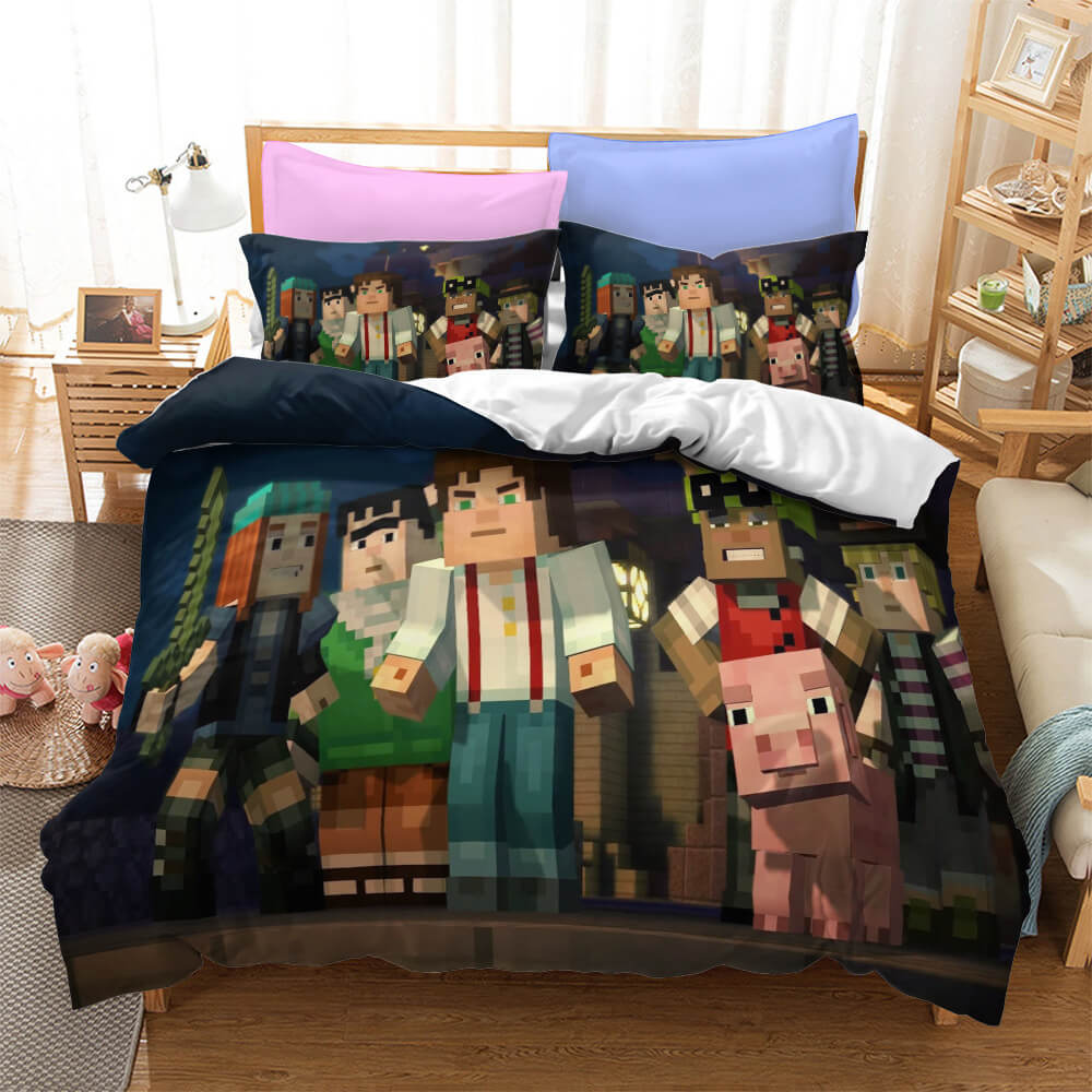 Minecraft Bedding Sets Pattern Quilt Cover Without Filler – ebuycosuk