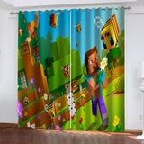 Load image into Gallery viewer, Minecraft Curtains Blackout Window Treatments Drapes for Room Decoration