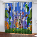 Load image into Gallery viewer, Minecraft Curtains Blackout Window Treatments Drapes for Room Decoration