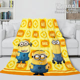 Load image into Gallery viewer, Minions Flannel Fleece Blanket Throw Cosplay Bedding Quilt Blanket