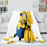 Load image into Gallery viewer, Minions Flannel Fleece Blanket Throw Cosplay Bedding Quilt Blankets