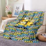 Load image into Gallery viewer, Minions Pattern Blanket Flannel Throw Room Decoration
