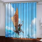 Load image into Gallery viewer, Moana Curtains Pattern Blackout Window Drapes