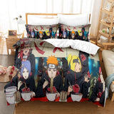 Laden Sie das Bild in den Galerie-Viewer, Naruto Cosplay Kinder Bettwäsche Set Quilt Bettbezüge Weihnachtsgeschenk