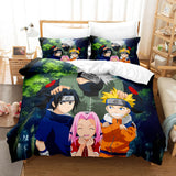 Laden Sie das Bild in den Galerie-Viewer, Naruto Cosplay Kinder Bettwäsche Set Quilt Bettbezüge Weihnachtsgeschenk