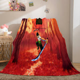 Load image into Gallery viewer, ONE PIECE Cosplay Flannel Fleece Throw Blanket Wrap Nap Quilt Blanket