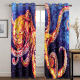 Carica l&#39;immagine nel visualizzatore Galleria, Octopus Curtains Blackout Window Treatments Drapes for Room Decoration