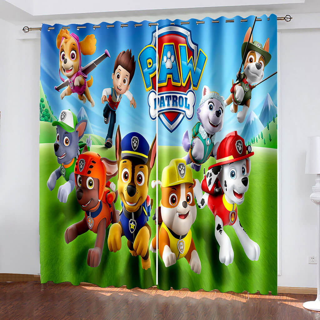 PAW Patrol-Vorhänge mit Muster, verdunkelnde Fenstervorhänge – ebuycosuk