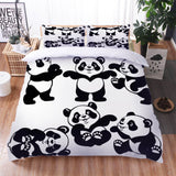 Load image into Gallery viewer, Panda Pattern Bedding Set Quilt Cover