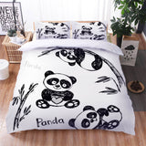 Load image into Gallery viewer, Panda Pattern Bedding Set Quilt Cover