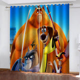 Laden Sie das Bild in den Galerie-Viewer, Paws of Fury The Legend of Hank Vorhänge, verdunkelnde Fenstervorhänge
