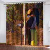 Laden Sie das Bild in den Galerie-Viewer, Paws of Fury The Legend of Hank Vorhänge, verdunkelnde Fenstervorhänge
