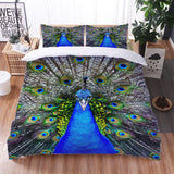 Load image into Gallery viewer, Peacock Pattern Bedding Set Quilt Cover