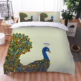 Load image into Gallery viewer, Peacock Pattern Bedding Set Quilt Cover