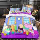 Load image into Gallery viewer, Peppa Pig Bedding Set Quilt Duvet Cover Bedding Sets