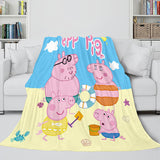 Load image into Gallery viewer, Peppa Pig Blanket Flannel Fleece Throw Cosplay Blanket Kids Present
