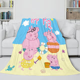 Load image into Gallery viewer, Peppa Pig Blanket Flannel Fleece Throw Cosplay Blanket Kids Present